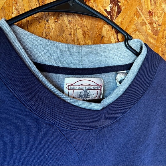 Josh Ashford GOLF faux double layered crew sweatshirt XL - Picture 4 of 4